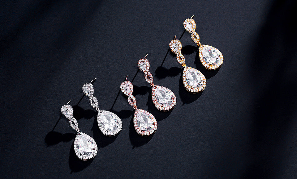 Bridal Teardrop Earrings