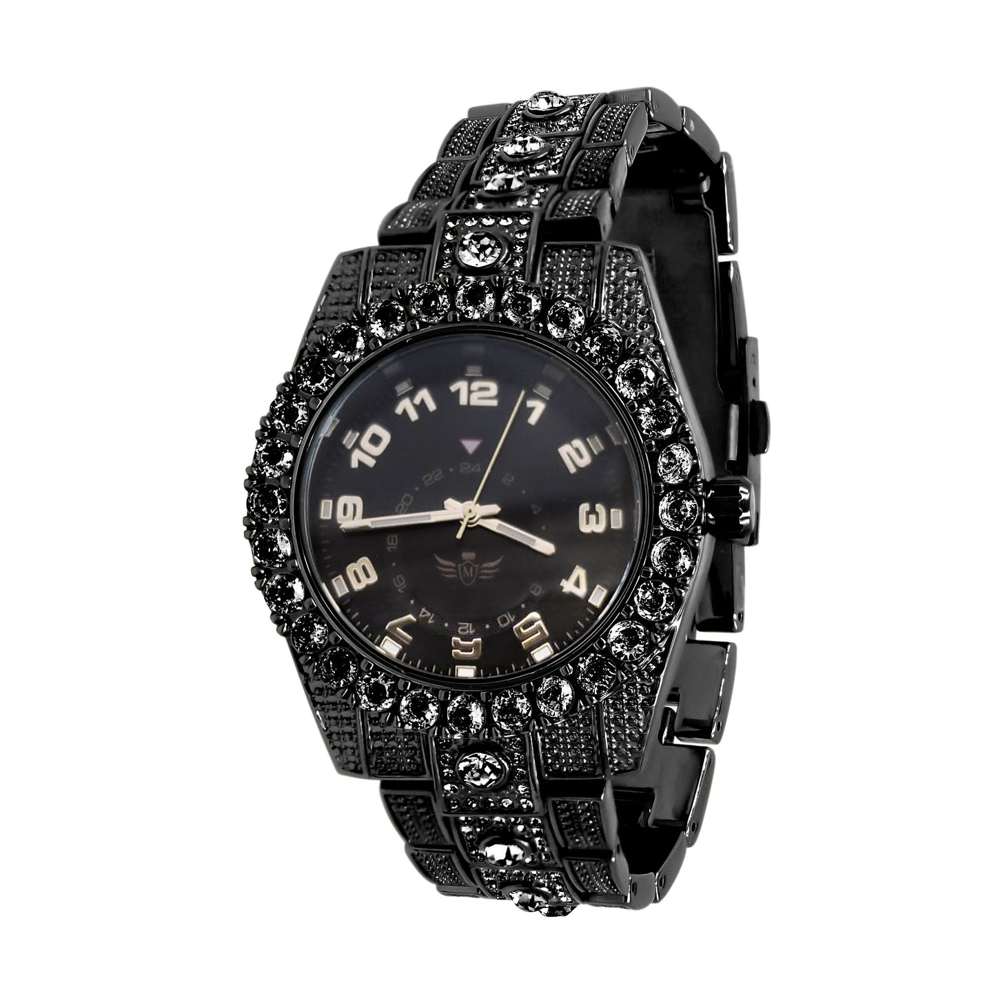 Night Sparkler Hip Hop Metal Watch