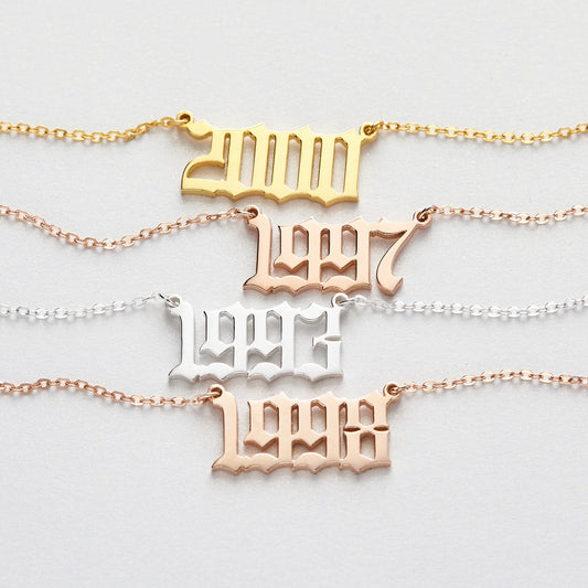 Personalized Year Necklace