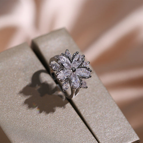 Zircon Flower Jewelry Collection