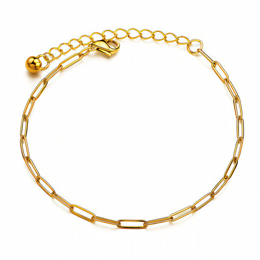 Chained Gold Plated Stainless Steel Anklet