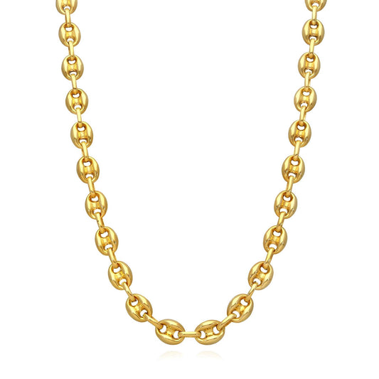 Chained Gold Plated Stainless Steel Necklace
