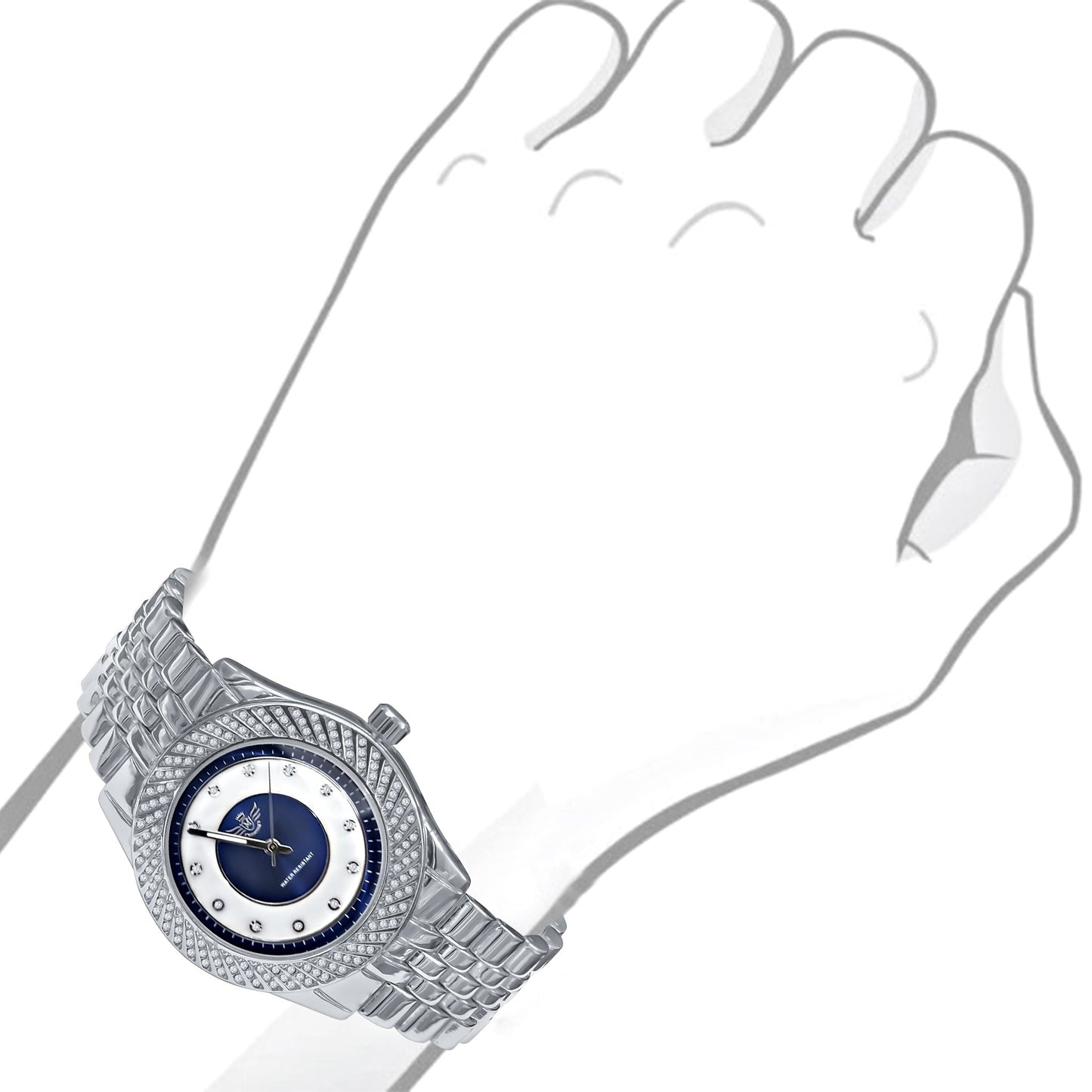 Shellac Hip Hop Metal Watch