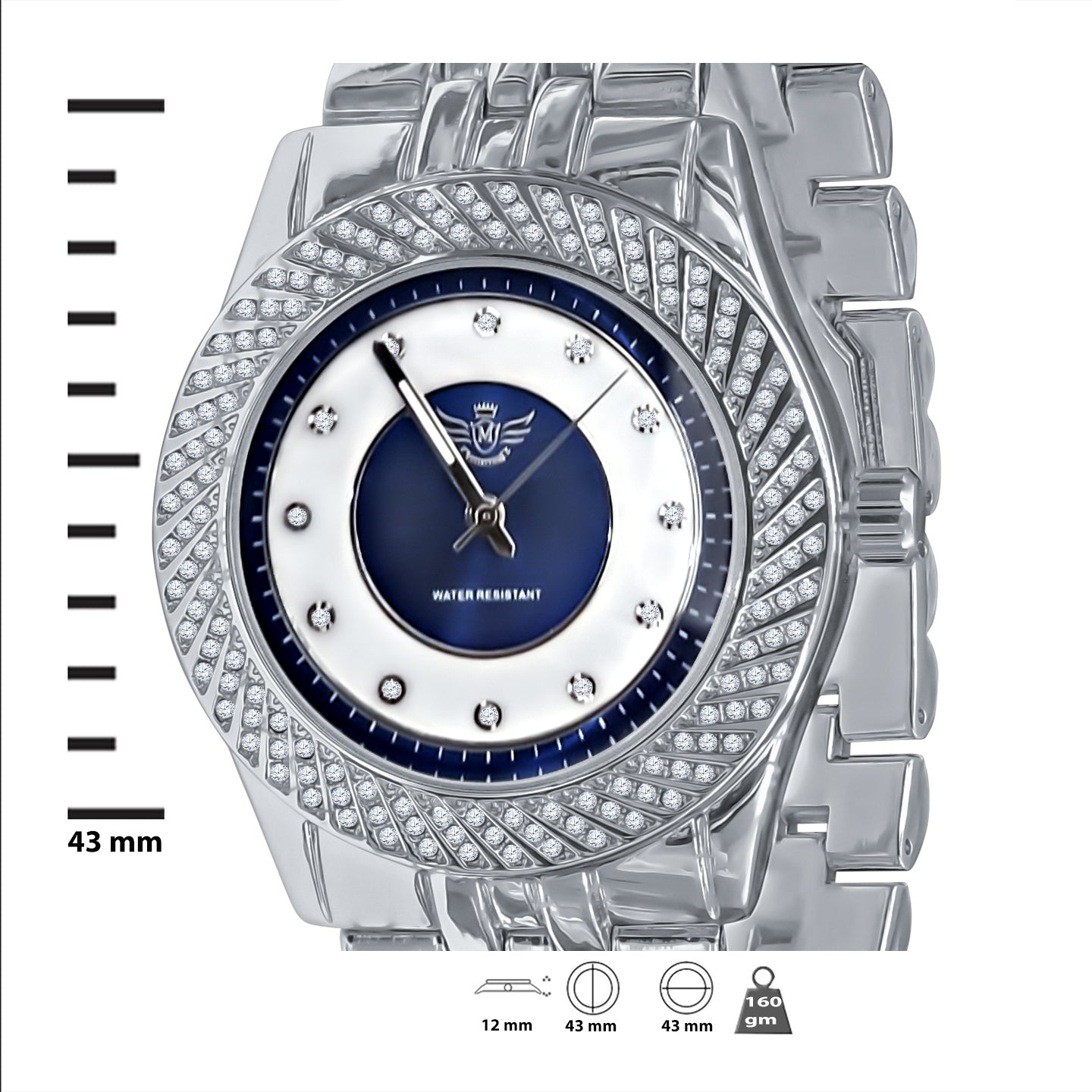 Shellac Hip Hop Metal Watch