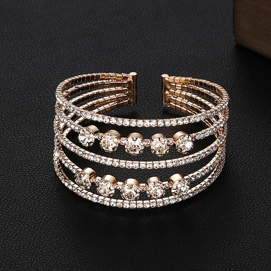 Bridal Full Diamond Elastic Bracelet