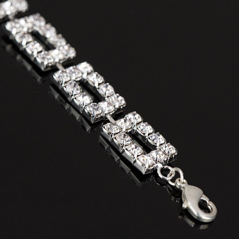 Shining Rhinestone Bridal Bracelet