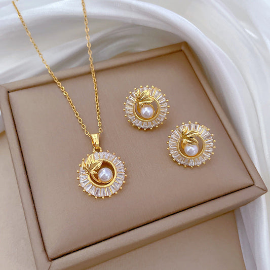 Square Diamond Jewelry Set