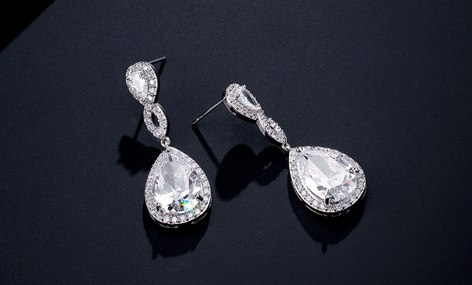 Bridal Teardrop Earrings