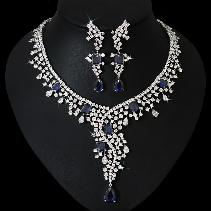 Exotic Zircon Bridal Jewelry Set