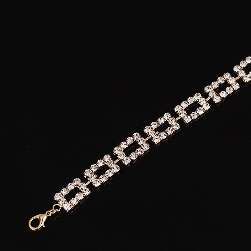 Shining Rhinestone Bridal Bracelet