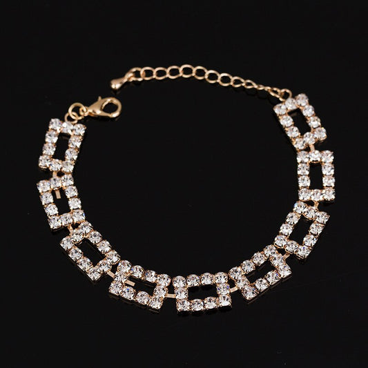 Shining Rhinestone Bridal Bracelet