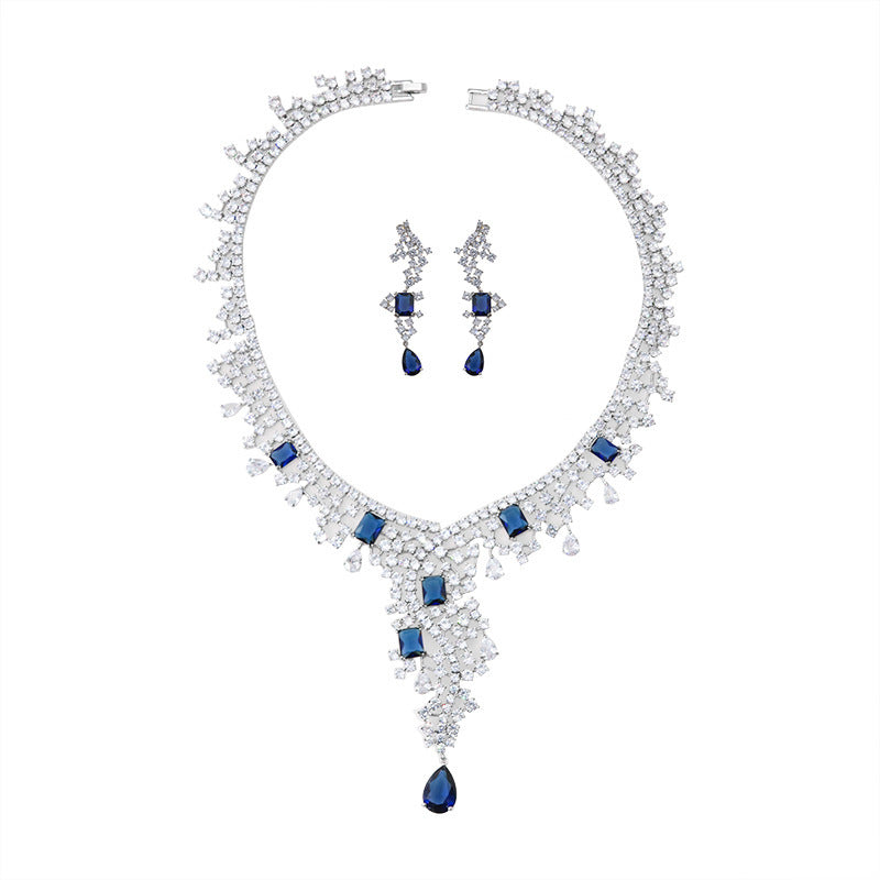 Exotic Zircon Bridal Jewelry Set
