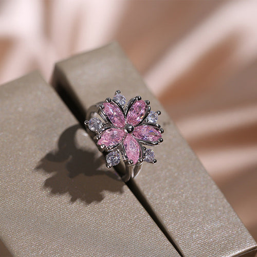 Zircon Flower Jewelry Collection