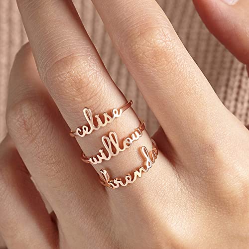 Personalized Stackable Name Ring