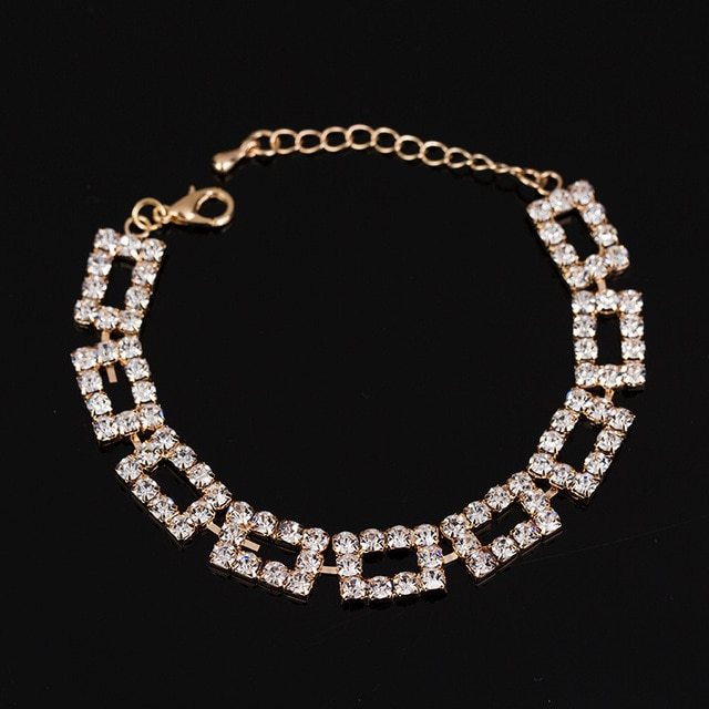 Shining Rhinestone Bridal Bracelet