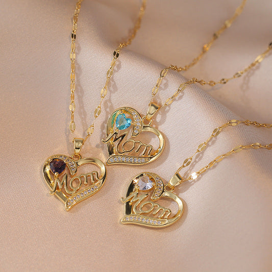 Mother’s Day Heart Pendant Necklace