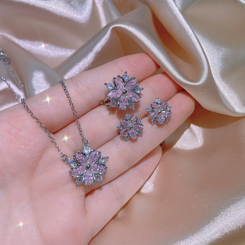 Zircon Flower Jewelry Collection