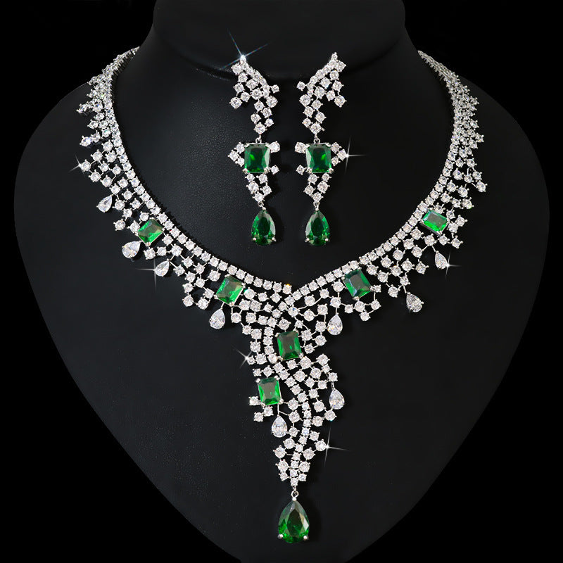 Exotic Zircon Bridal Jewelry Set