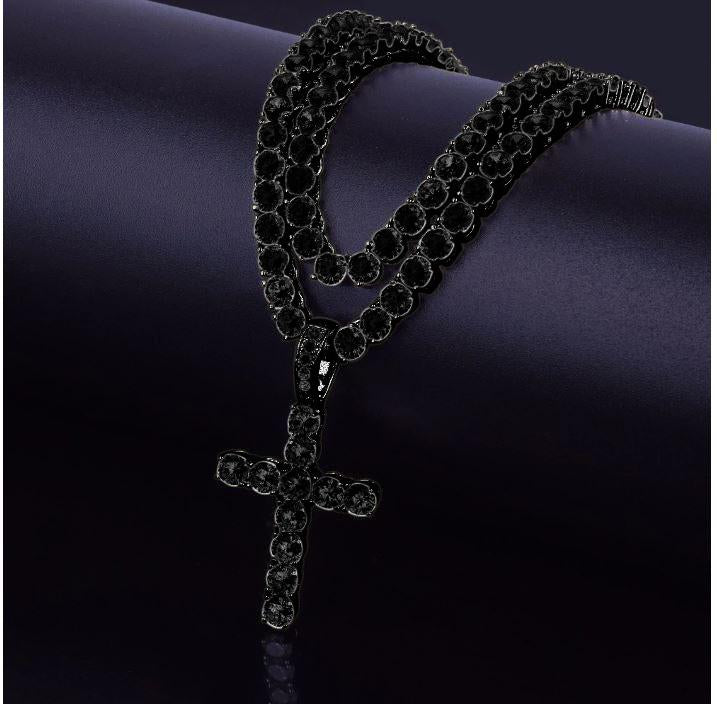 Tennis CZ Cross Pendant