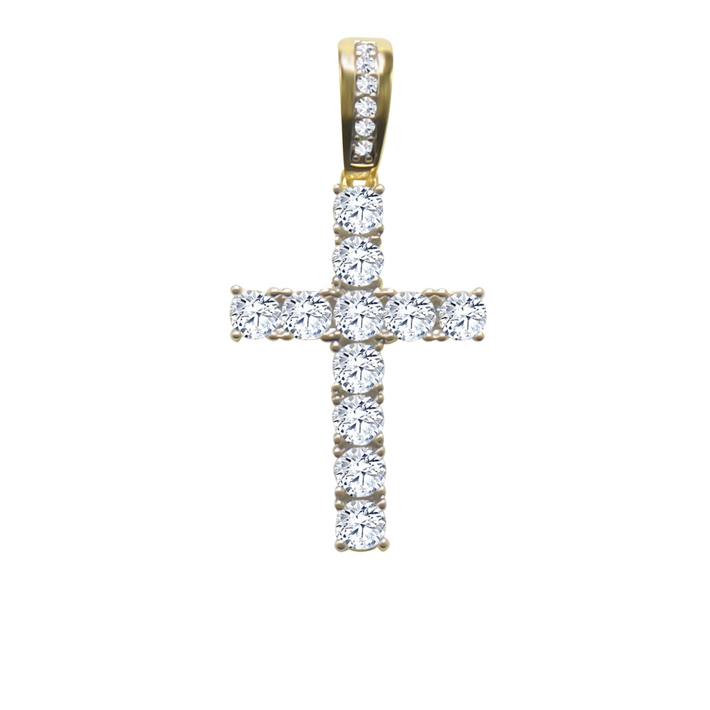 Tennis CZ Cross Pendant