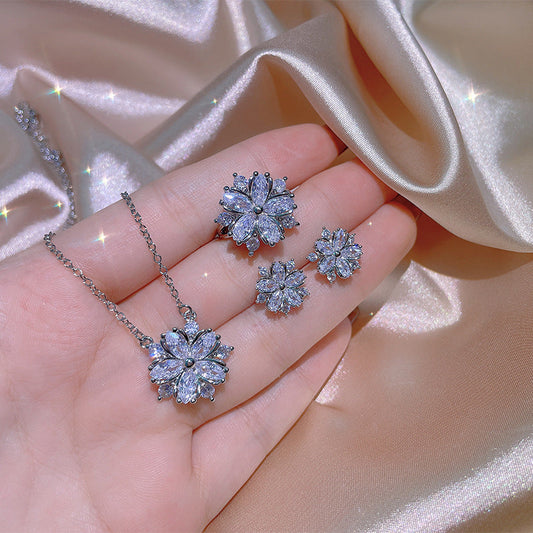 Zircon Flower Jewelry Collection