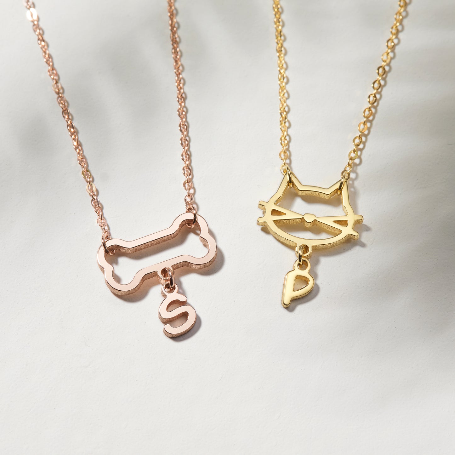 Pet Initial Necklace Furparent Gift