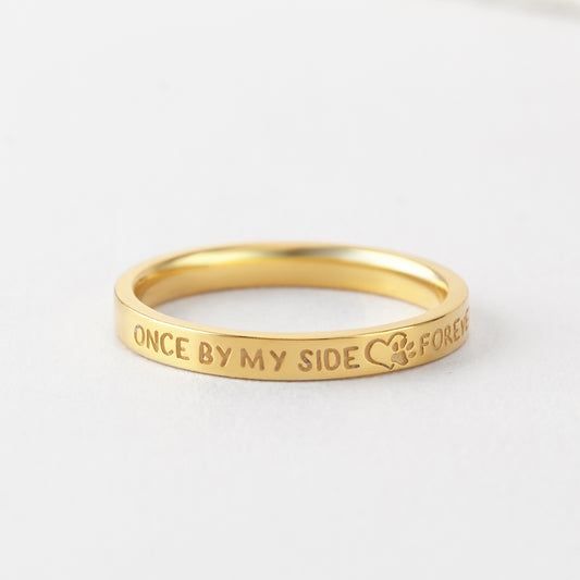 Personalized Pet Memorial Ring
