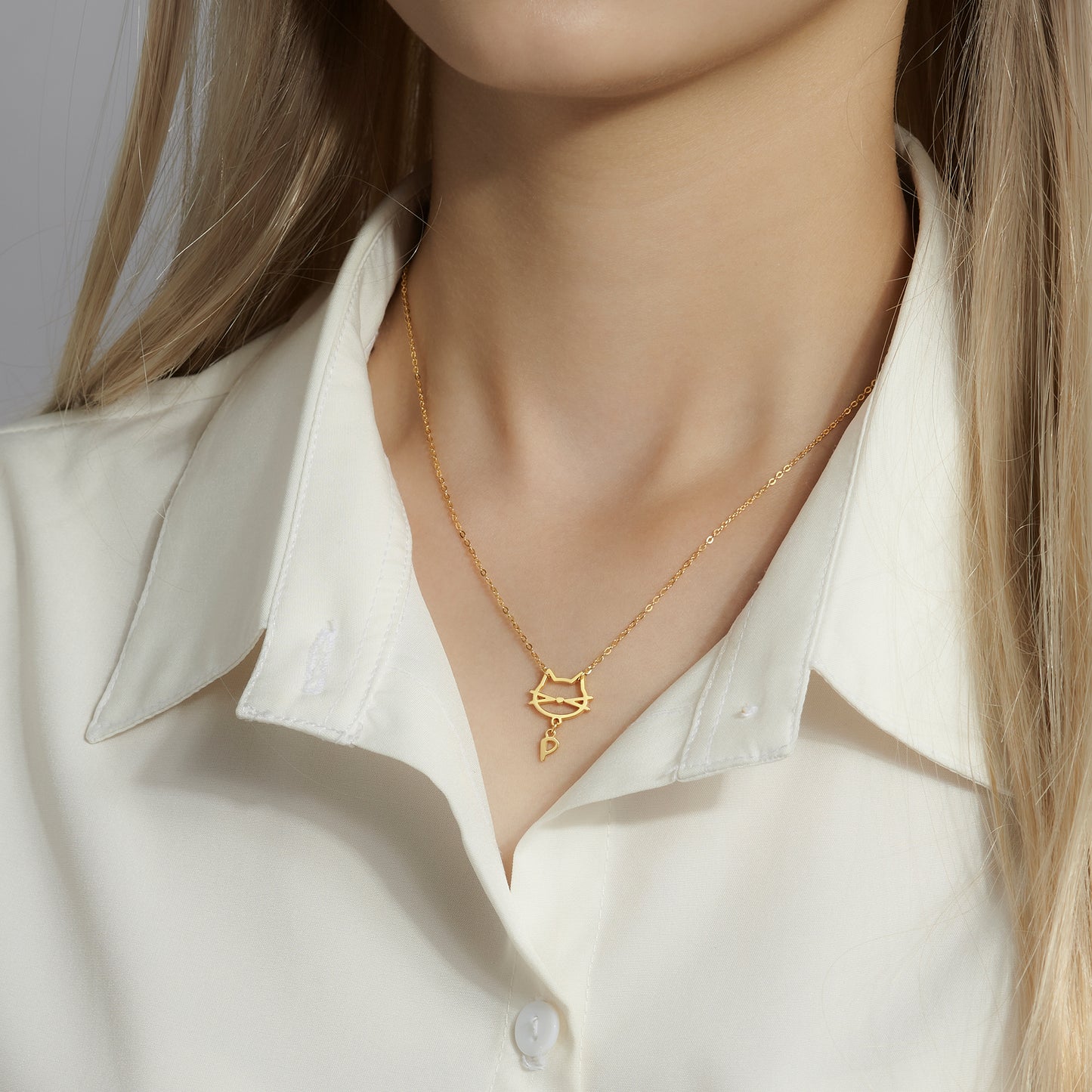 Pet Initial Necklace Furparent Gift
