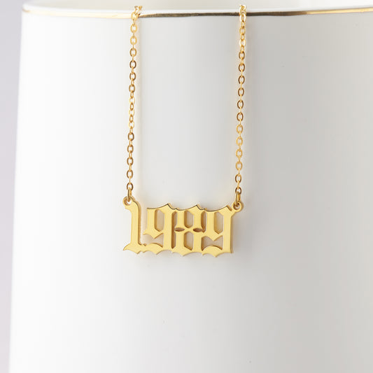 Personalized Year Necklace