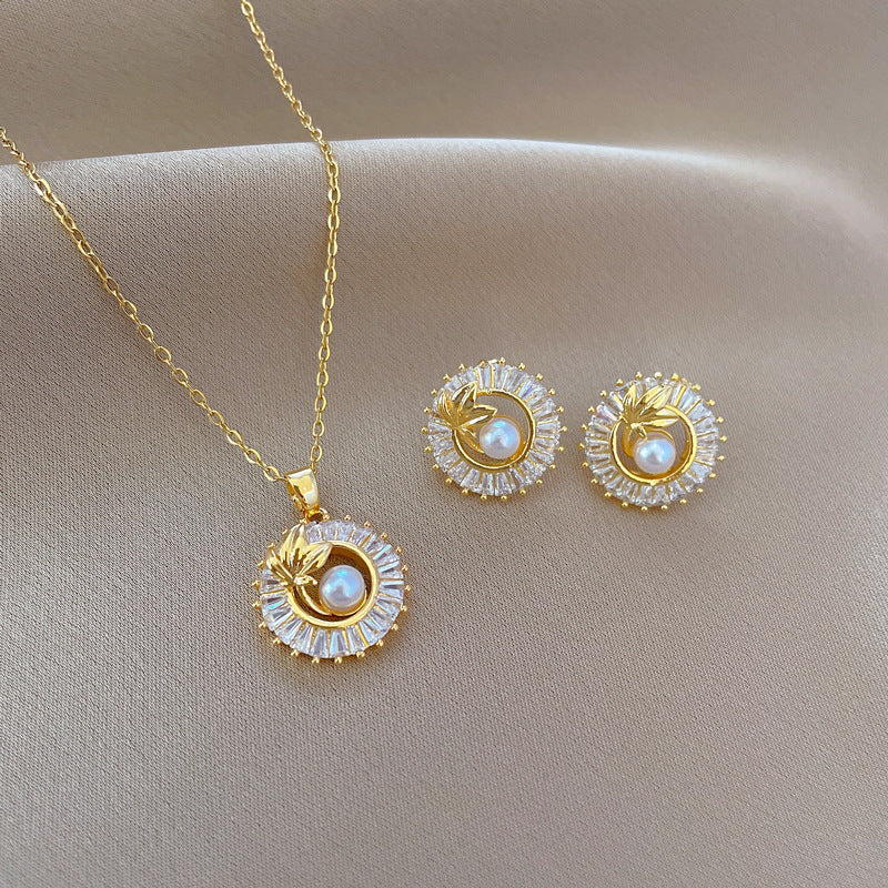 Square Diamond Jewelry Set