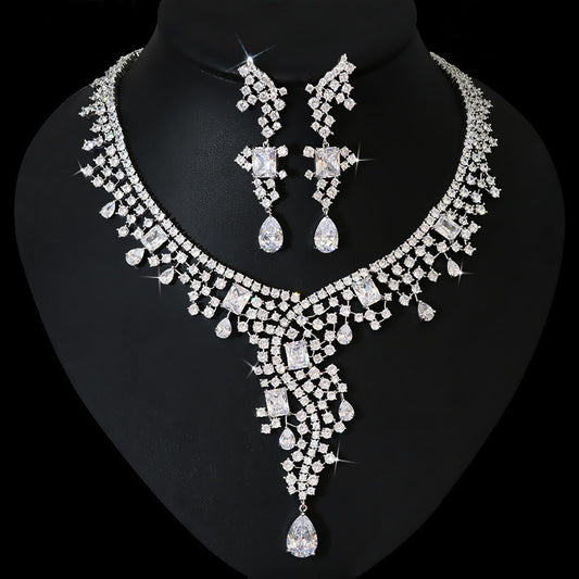 Exotic Zircon Bridal Jewelry Set