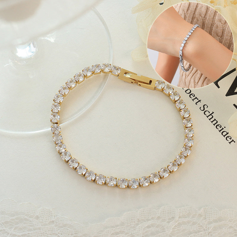 Women’s Zircon Bracelet – Bling Chain