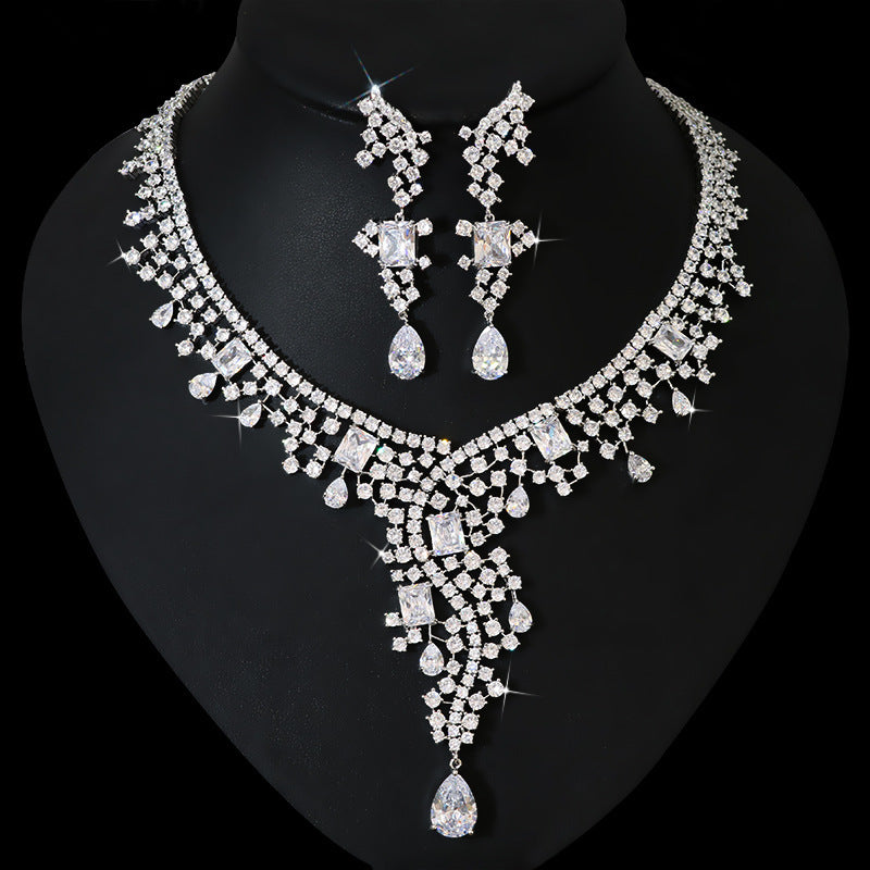 Exotic Zircon Bridal Jewelry Set