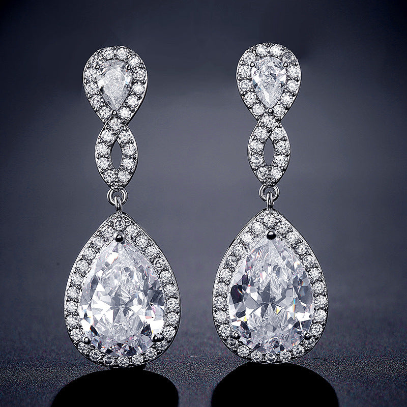 Bridal Teardrop Earrings