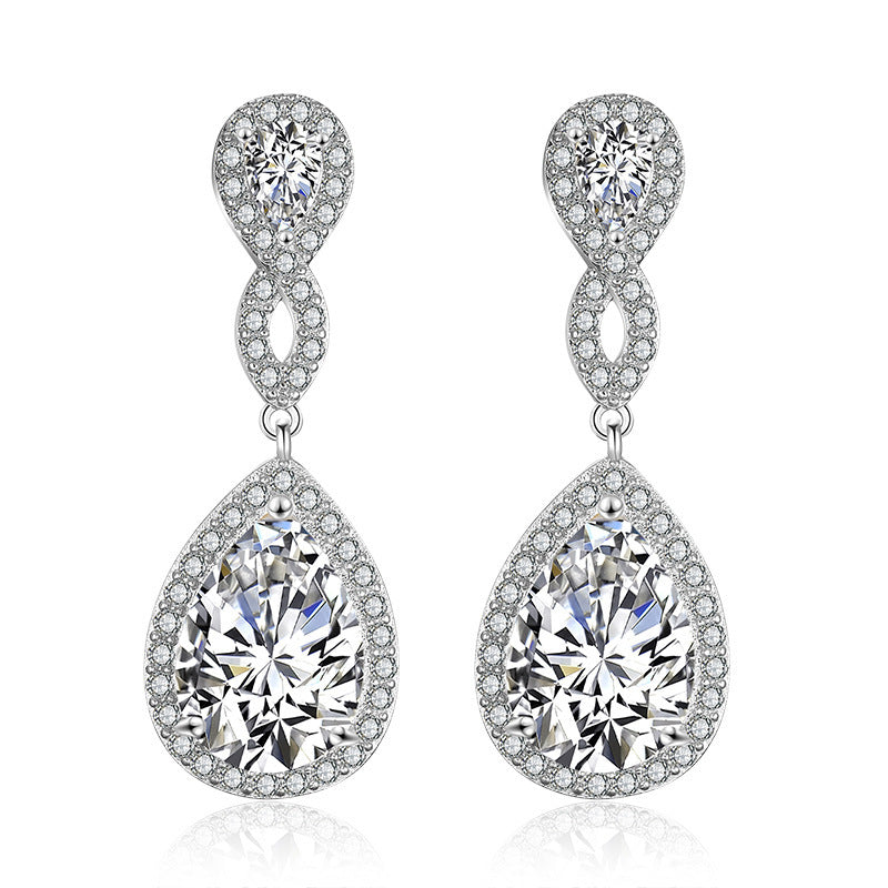 Bridal Teardrop Earrings