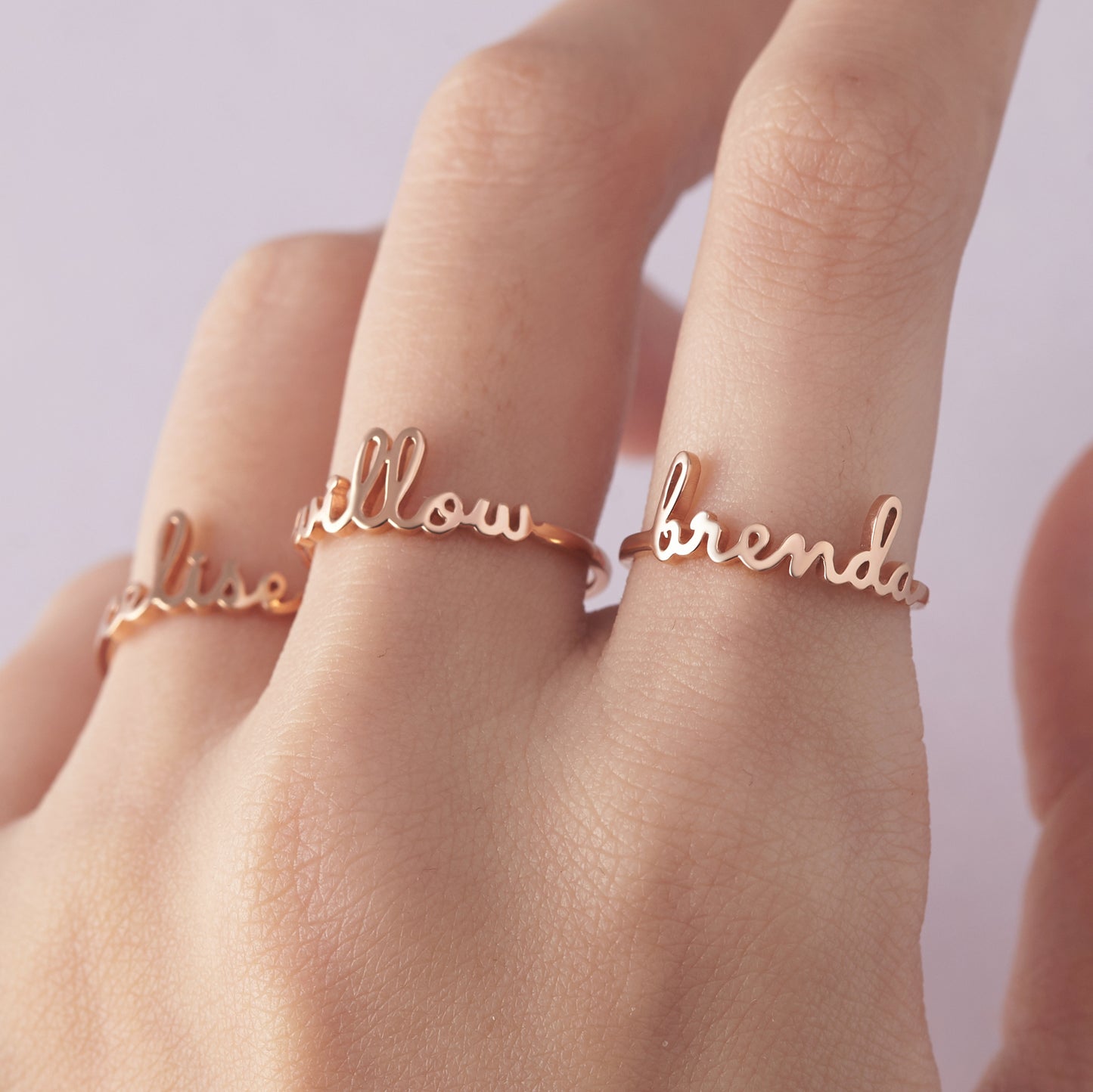 Personalized Stackable Name Ring