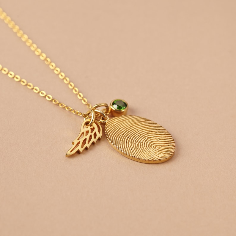 Personalized Memorial Fingerprint Necklace