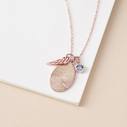 Personalized Memorial Fingerprint Necklace