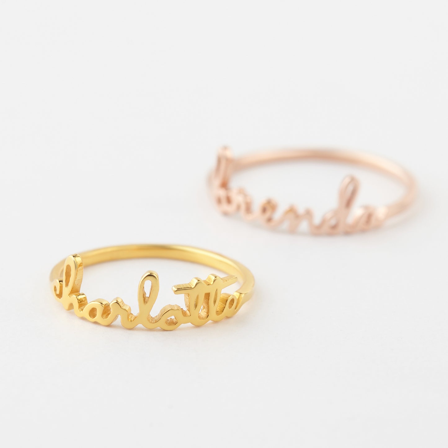 Personalized Stackable Name Ring