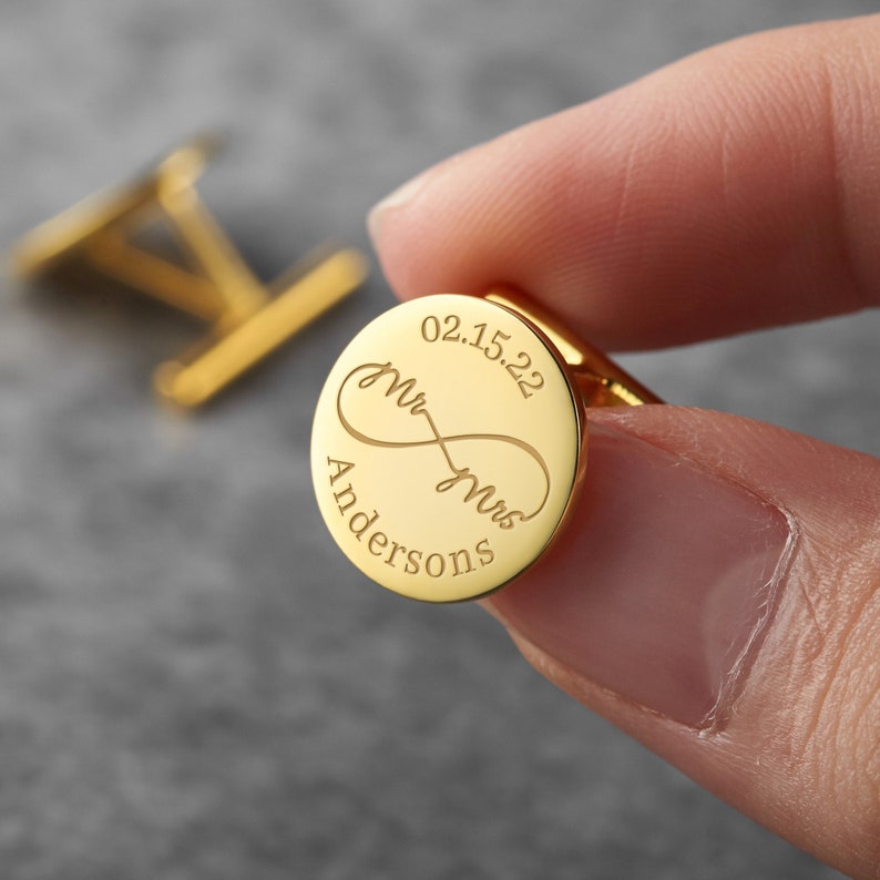 Personalized Cufflinks Wedding Gift