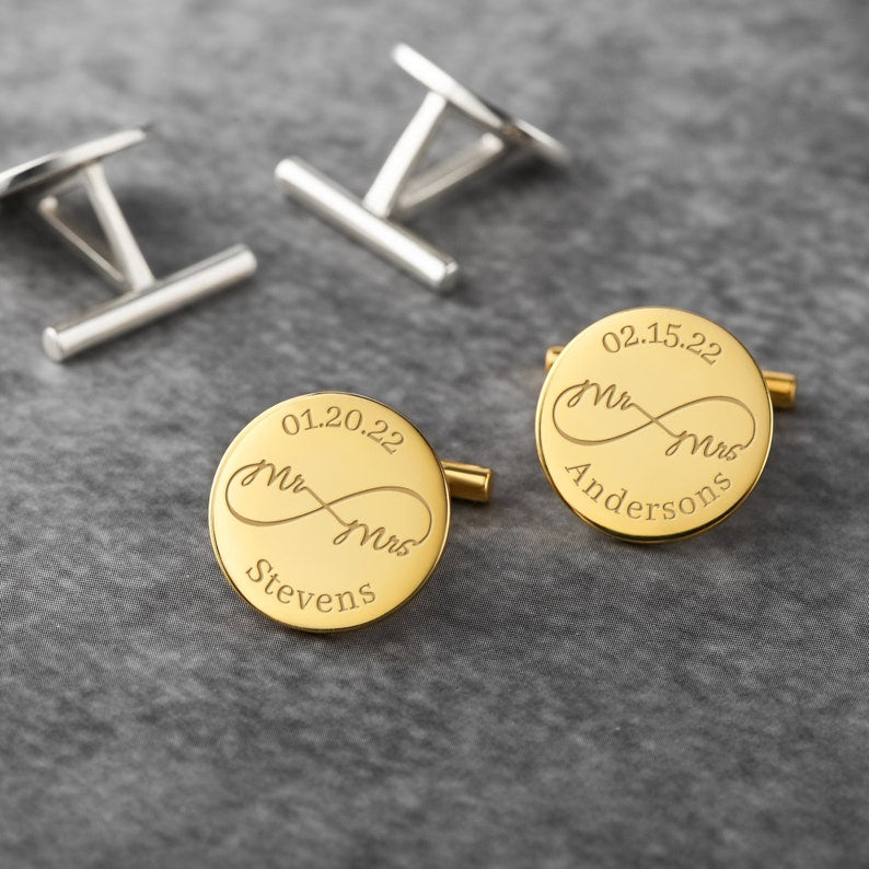 Personalized Cufflinks Wedding Gift
