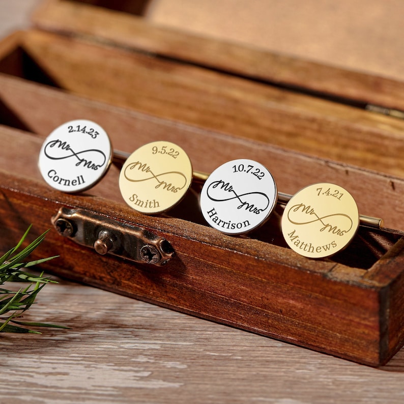 Personalized Cufflinks Wedding Gift