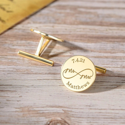 Personalized Cufflinks Wedding Gift