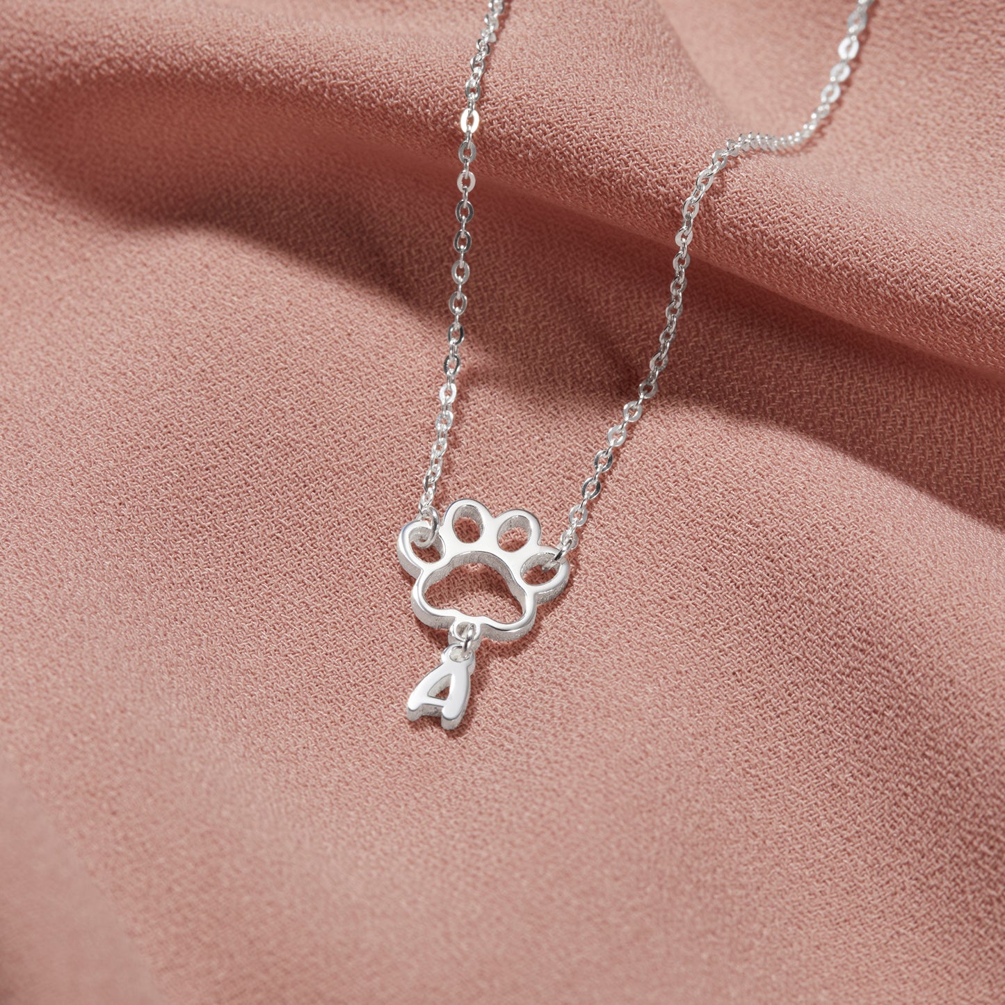 Pet Initial Necklace Furparent Gift
